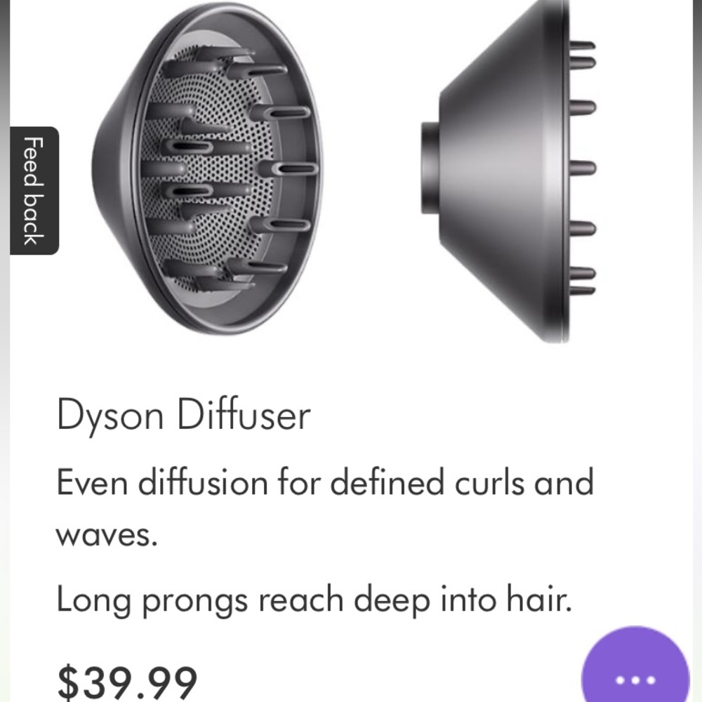 Dyson Hair Diffuser in Gunmetal Gray